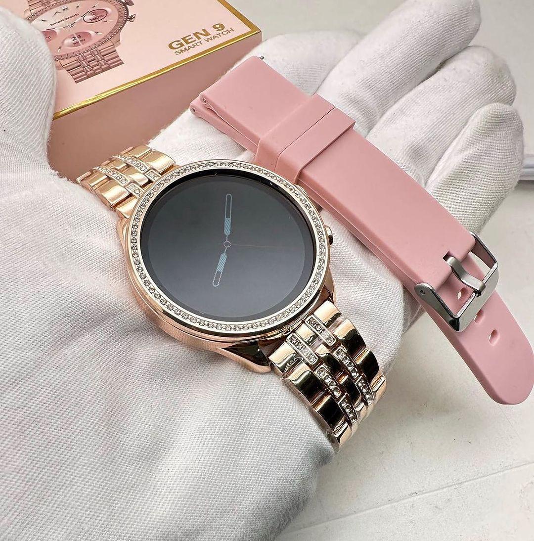 Gen 9 Edition Smartwatch With Diamond Belt And Silicon Strap