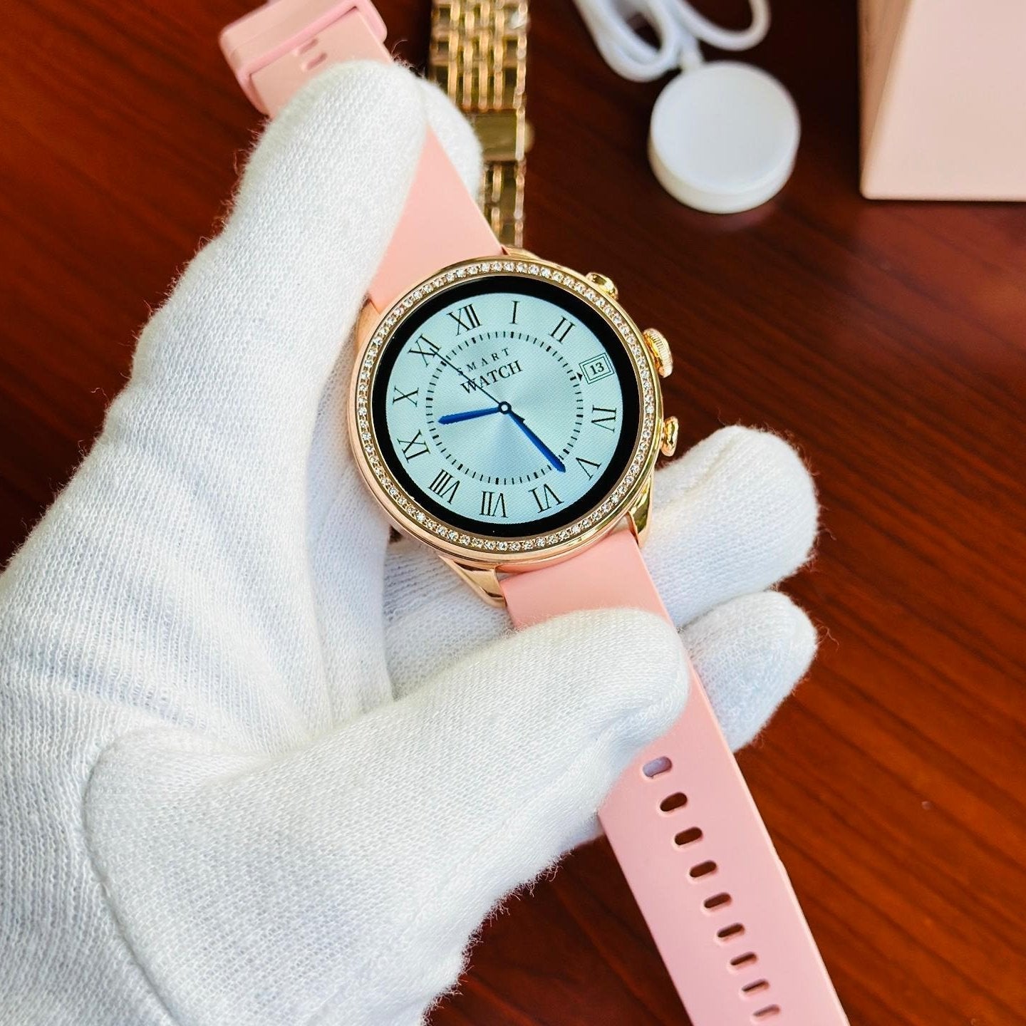 Gen 9 Edition Smartwatch With Diamond Belt And Silicon Strap