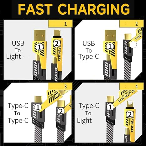 4 in 1 65W Fast Charging Data Cable