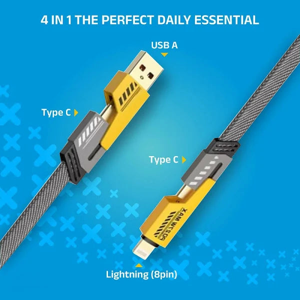 4 in 1 65W Fast Charging Data Cable